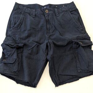 American Eagle Outfitters Mens Cargo Shorts Size 30 Navy Blue